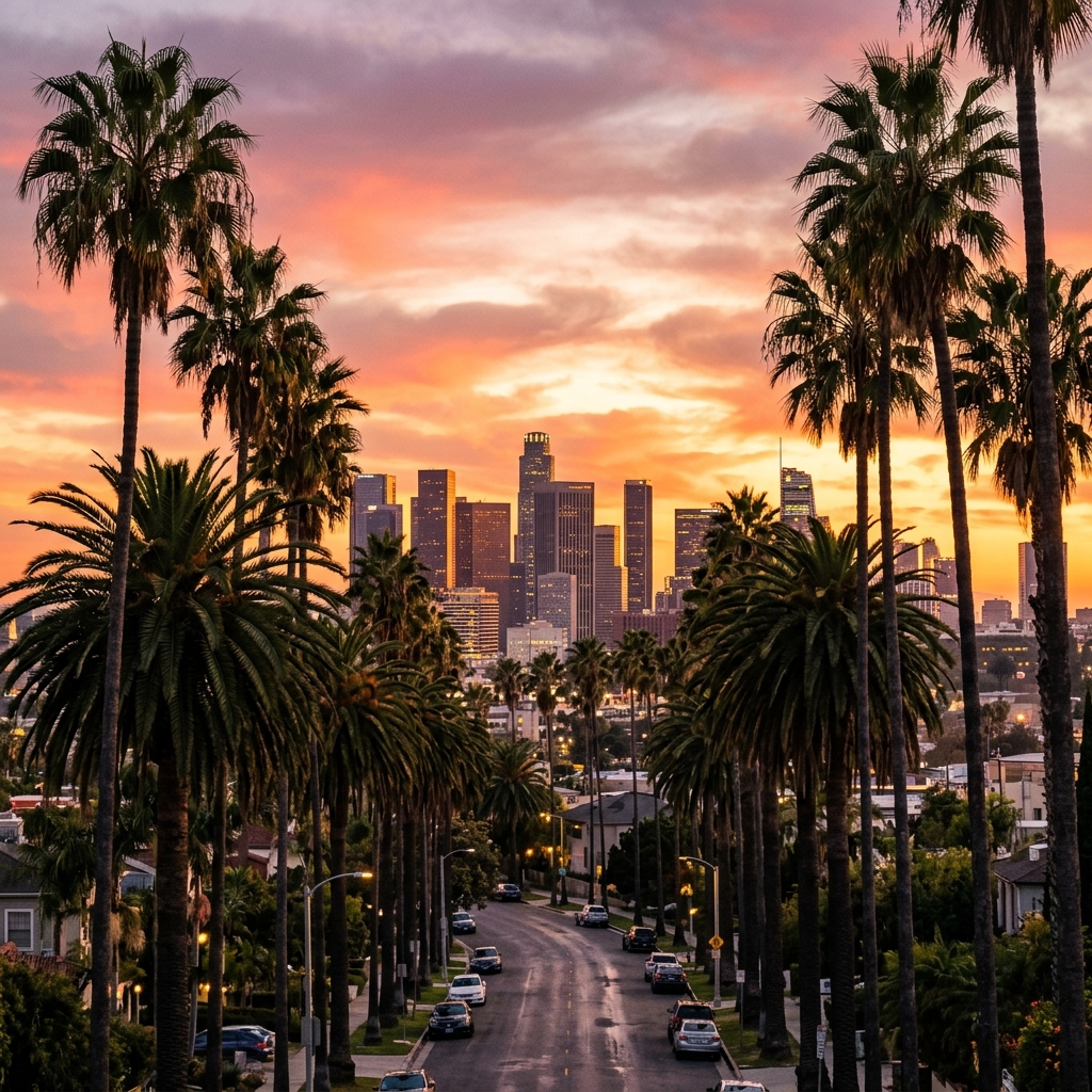 LA Skyline Sunset