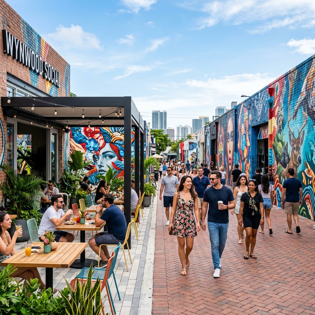 Wynwood colorful mural